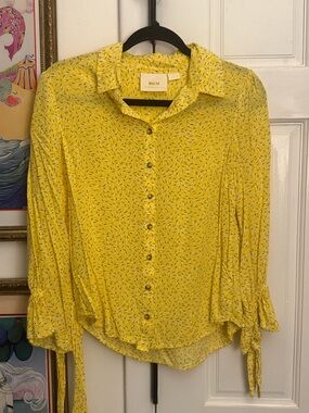 Maeve Summer Button Down Blouse